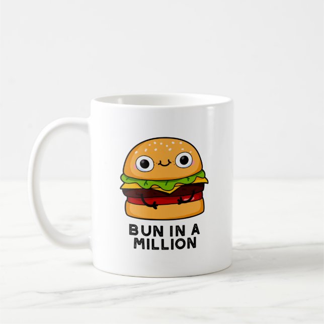 Mug Un Pun Dans Un Million Drôle De Burger Pun (Gauche)