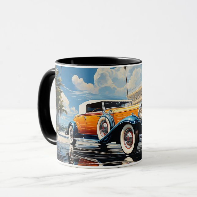 Mug Un roadster des années 1920 au bord d'un bungalow  (Devant gauche)
