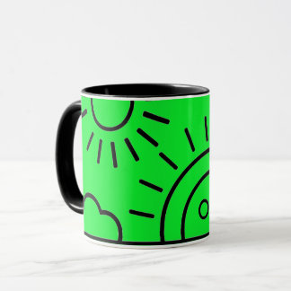 Mug un soleil levant devant la mer,mug