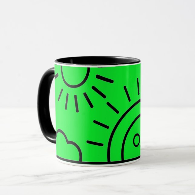 Mug un soleil levant devant la mer,mug (Devant gauche)