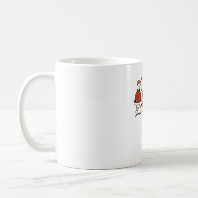 Mug Un T-shirt trop grand pour une oie automne (Gauche)