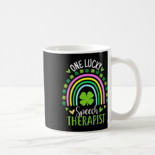Mug Un thérapeute de la parole chanceux Arc-en-ciel St