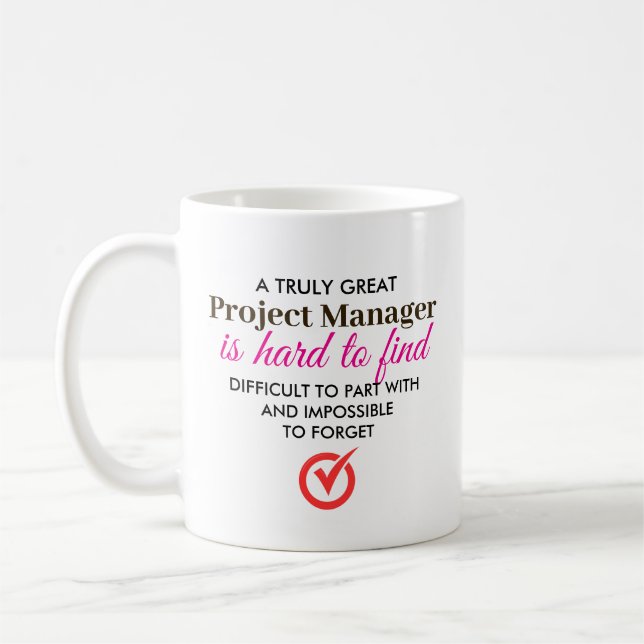 Mug Un très grand gestionnaire de projet - Nom personn (Gauche)
