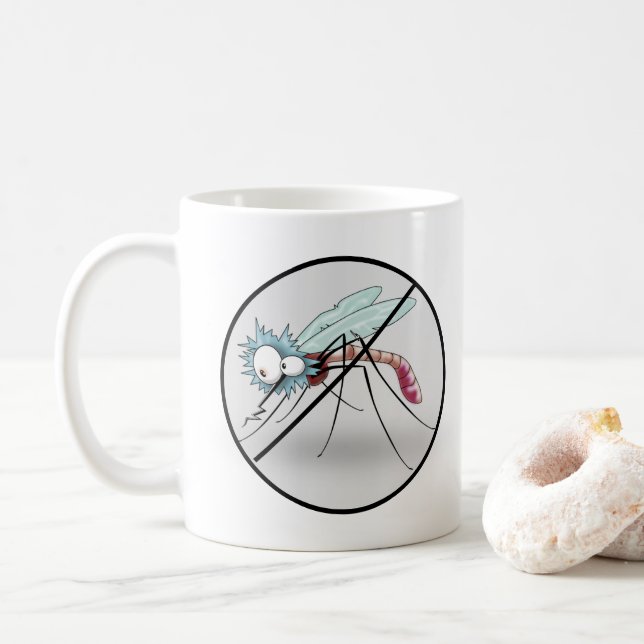 Mug Un tueur professionnel de moustiques amusant (Avec donut)