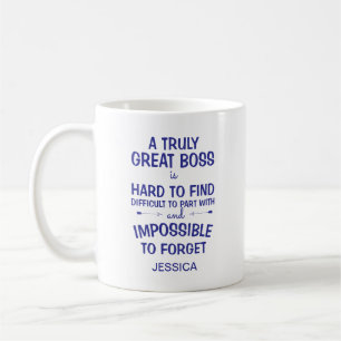 Mug Un vrai grand patron personnalisé Royal Blue