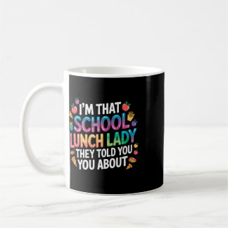 Mug Une ambiance de cafétéria aimée, la dame du déjeun