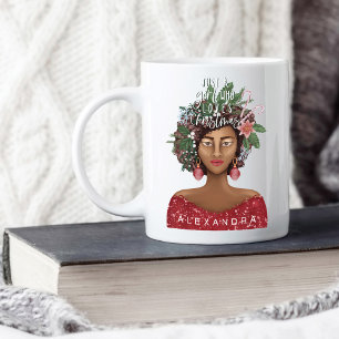 Mug Une Américaine Africaine Juste Une Fille Qui Aime 