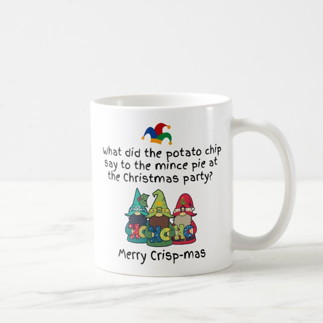 Mug Une amusante blague de tarte de Noël (Droite)