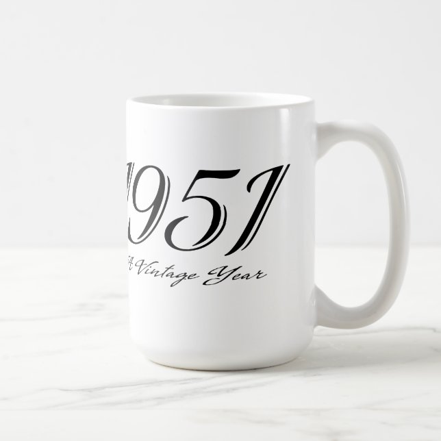 Mug Une année Vintage 1951 (Droite)