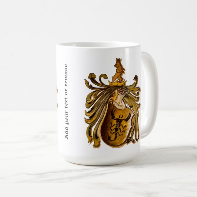 Mug Une astrologie gothique héraldique Scorpio signe z (Devant droit)