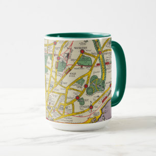 Mug Une carte de Merseyside, Liverpool