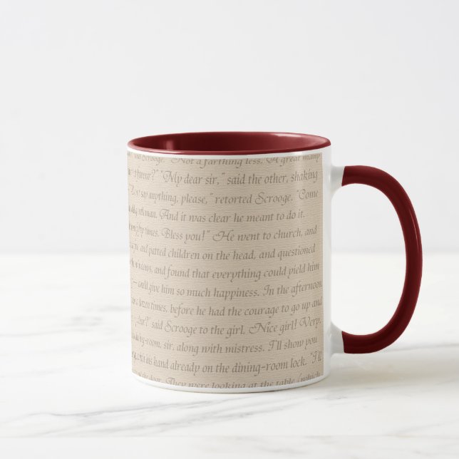 Mug Une citation de chant de Noël (Droite)
