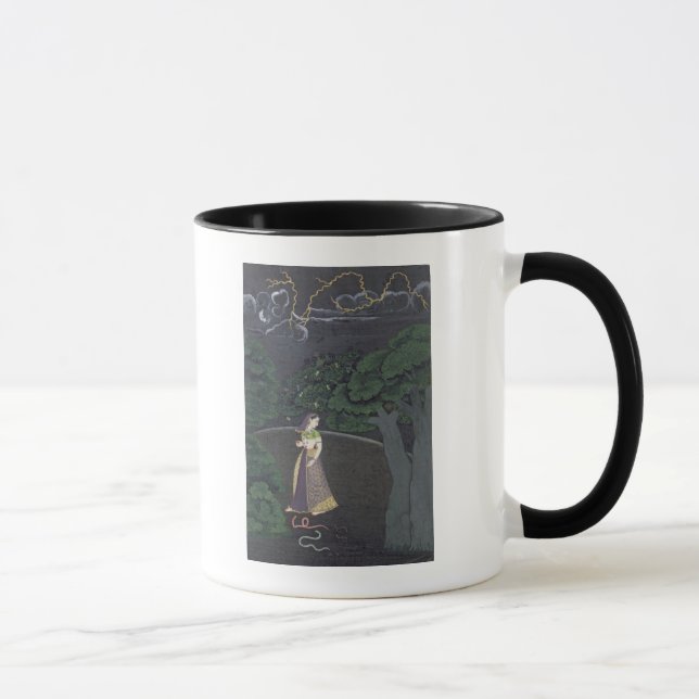 Mug Une dame sur son chemin à un rendez-vous, Guler, (Droite)