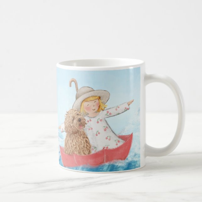 Mug une fille et son amour de Labradoodle de chien/© (Droite)