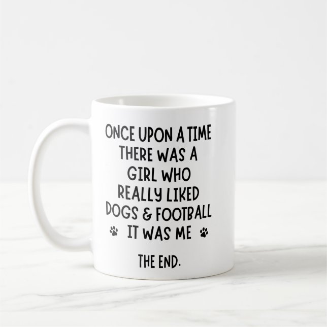 Mug Une fille qui aimait vraiment le football et les c (Gauche)