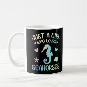 Mug Une fille qui aime le cheval de mer