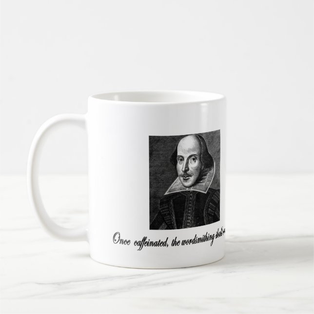 Mug Une fois que caféiné, le Wordsmithing débutera (Gauche)