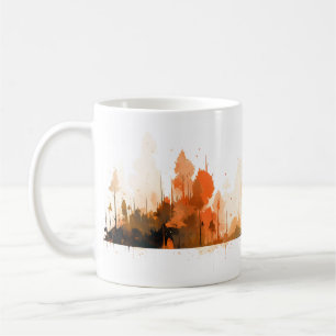 Mug Une forêt simple au pinceau