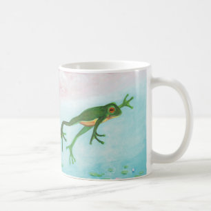 Mug Une Grenouille S'Enfonce Dans L'Étang Illustration