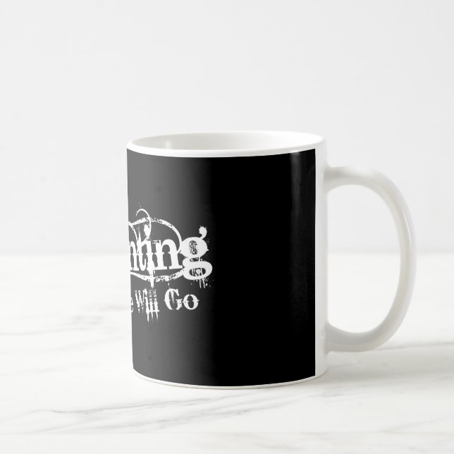 Mug Une hantise nous irons logo de blanc de LLC (Droite)
