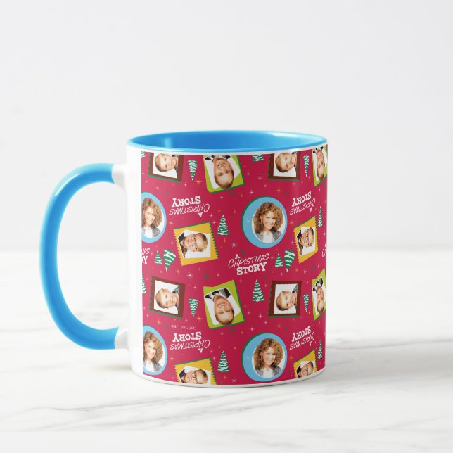 Mug Une histoire de Noël | Motif de photos de famille (Gauche)