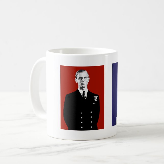 Mug Une jeune reine Elizabeth avec son prince (Devant gauche)