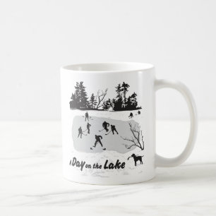Mug Une journée de hockey sur étang de hockey sur le l