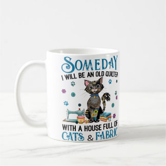 Mug Une maison pleine de chats et de tissus de patchwo