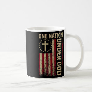 Mug Une nation sous Dieu Drapeau 4 juillet Patriotique
