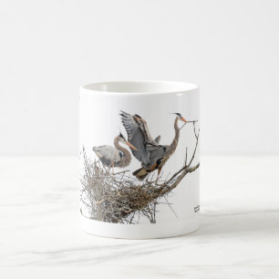 Mug Une paire de hérons de grand bleu