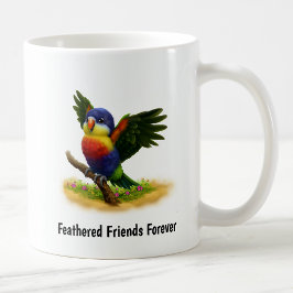 Mug Une peinture numérique du Lorikeet d’un mignon Mit