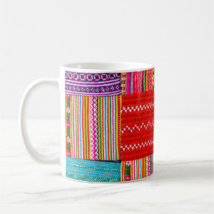 Mug une surface composée en Patchwork de style asiatiq