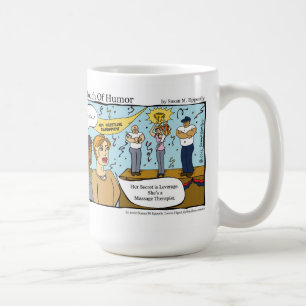 Mug "Une touche de Humour" Massagreur Lutteur à bras