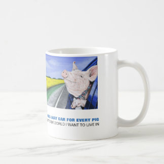 Mug Une voiture de fuite pour chaque porc
