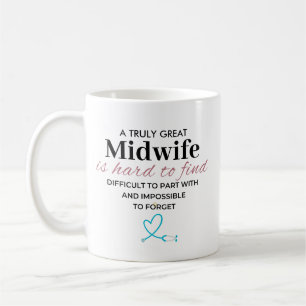 Mug Une vraie grande sage-femme - difficile d'oublier