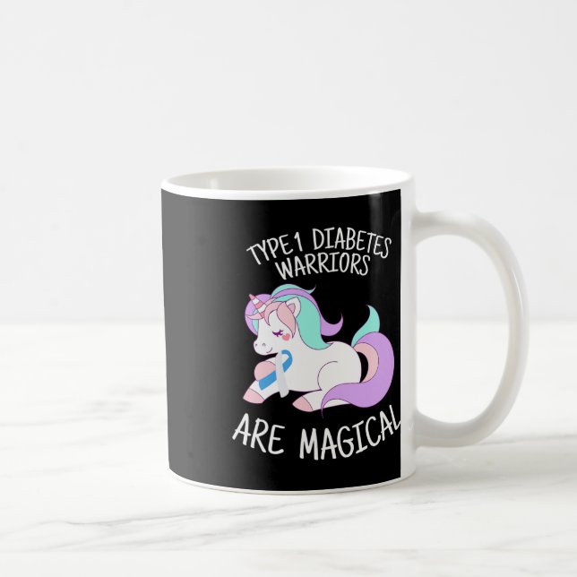 Mug Unicorn Diabetes Warrior Gift  (Droite)