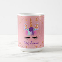 Unicorn Girl Blush Parties scintillant rose Rose o