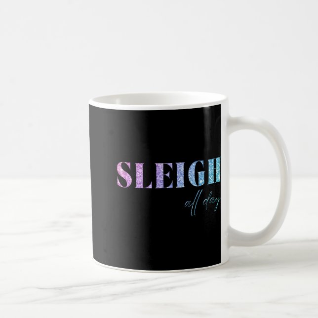 Mug Unicorn Glitter Sleigh All Day Christmas  (Droite)