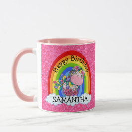 Mug Unicorn mignon Joyeux anniversaire Parties scintil