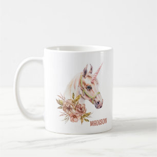Mug Unicorne avec Roses