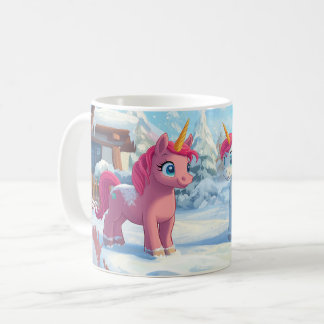 Mug Unicorne dans la neige