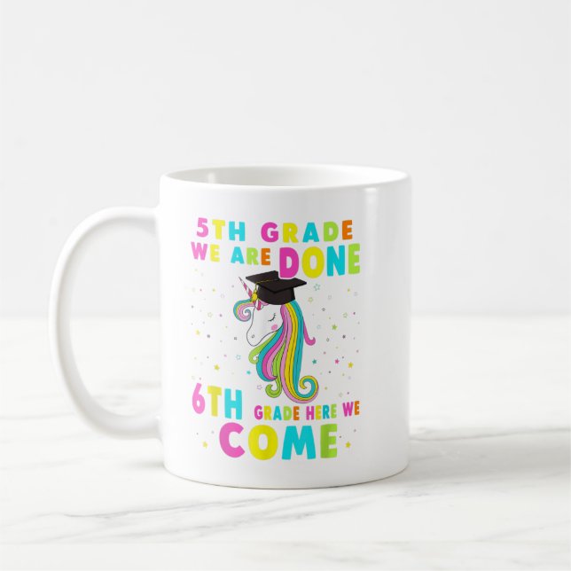 Mug Unicorne magique de 5e année 543 (Gauche)