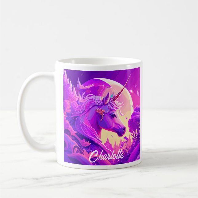 Mug Unicorne magique sous le clair de lune (Gauche)