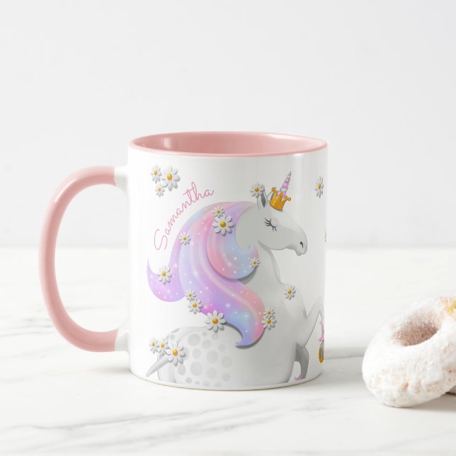 Mug Unicorne rose (Avec donut)