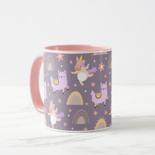 Mug Unicornes Et Llamas