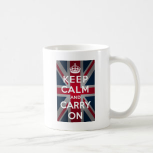 Mug Union Jack gardent le calme et continuent