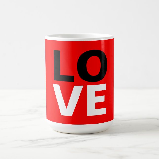 Mug Unique Arrière - plan rouge amour romance (Centre)