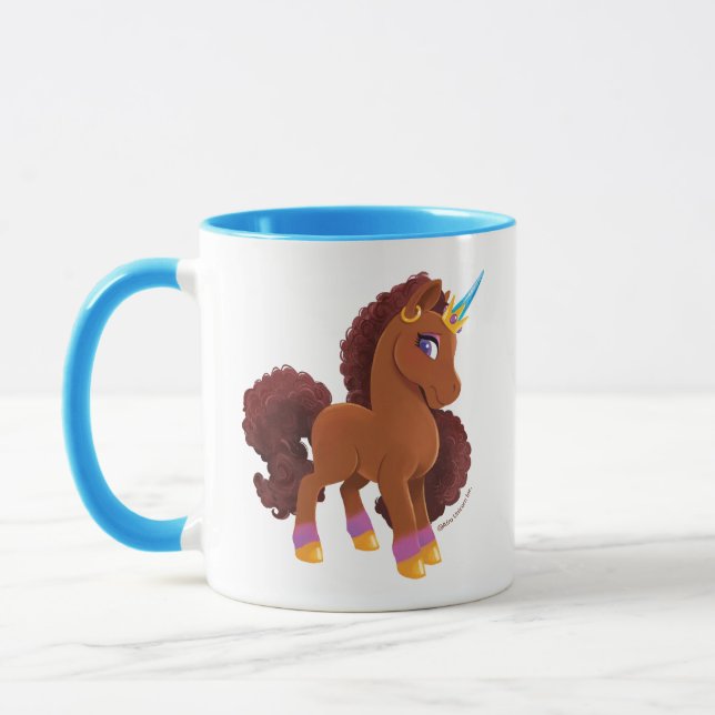 Mug Unique la licorne debout Fière (Gauche)