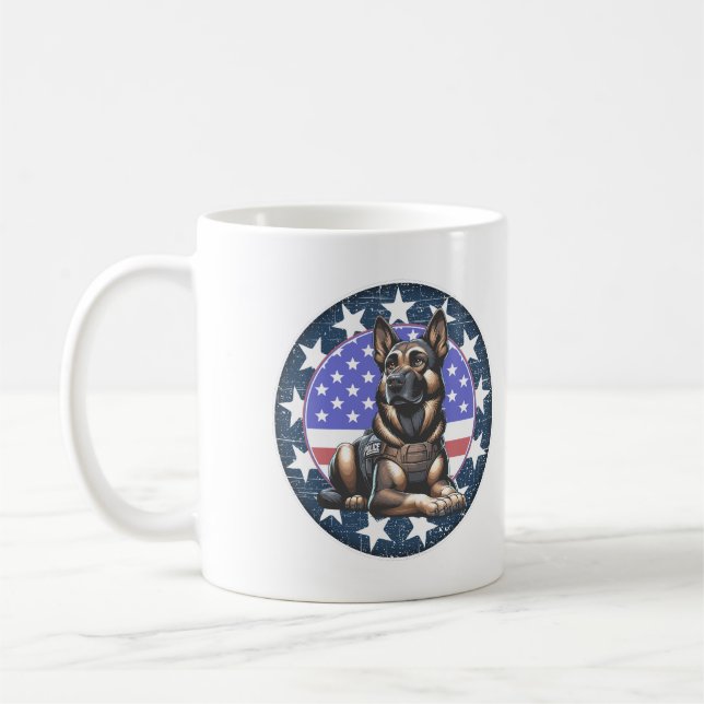 Mug Unité de chiens de police militaire K9 (Gauche)
