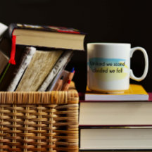 United we stand quote jaune bleu Ukraine